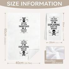 MEMNUN 2件裝哥德風幽默英文標語骷髏藥瓶印花廚房抹布洗碗布 40*60cm/45*70cm 超細纖維現代柔軟吸水抹布 手巾 家居裝飾 廚房裝飾 烹飪烘焙茶巾 廚房配件 可機洗 清潔用品 適用於餐廳廚房 萬聖節節日裝飾與送禮 全季節 - 彩色 - 查看 4