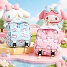 1PC [Fashion Backpack]Back To School Season New Sanrio Series Hello Kitty Backpack, Fashionable Pocket Cat Campus Universal Backpack For Travel And Outings, Fashionable Multi-Functional Printed Design Backpack - A - View 1