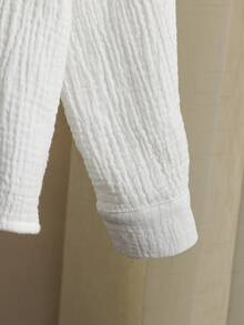 Boys' Spring/Autumn New Cardigan Long Sleeve & Long Pants 2pcs Set, Fashion Casual Minimalist - White - View 6