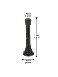 2/4pcs Spring Door Stopper, Heavy Duty Wall Mounted Door Stopper With Rubber Buffer Head Flexible Spring Door Stopper Wall Protector, Suitable For Home, Office Decoration - Multicolor - View 6