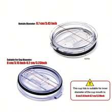 1/2pcs-Set Car Cup Lid Fits 20oz And 30oz Universal Car Water Cup Replacement Lid - Multicolor - View 6