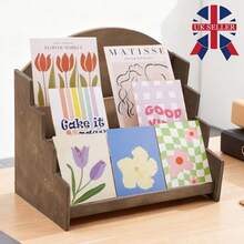4-Tier Wooden Card Holder Greeting Card Display Stand For Retail, Postcards Z - UK-l404501 - View 11