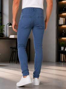Men Jeans - Dusty Blue - View 3