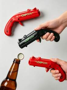 1pc Beer Bottle Opener, Bottle Cap Opener With Opening Function - Multi-Functional Party Accessory, Suitable For Beer Bottle Opening, Wine Uncorking - Perfect For Home Bar, Party And Wedding, Kitchen Accessory, Home Decor, Back To School - Multicolor - View 2