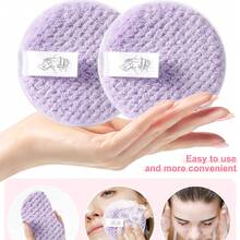 1/45pcs All-In-1 Makeup Tools Set, Soft Gradient Synthetic Brushes (Face Fan, Eye Lash), Purple Beauty Sponges, Triangle Finger Powder Puffs, Plush Hair Accessories, Silicone Cleaning Bowl, Wash Bag For Daily Use & Travel - Purple - View 9