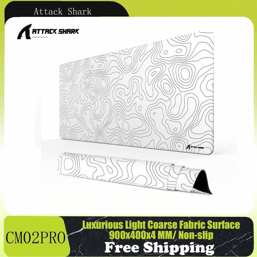 ATTACK SHARK CM02 PRO Extra Large Gaming Mouse Pad, With Anti-Slip Rubber Never-Slip Stability Esports Mousepad, XXL Full Desk Coverage For Writing Desk Office Home Laptop - View 1