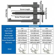 3"4''6'' 2 Jaw Gear Puller Extractor Bearing Hand Removal Extractor Tool 20-85mm - A - View 7