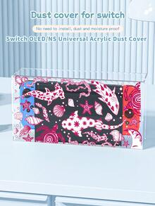 New Switch 2 (2025) Game Accessories, 1pc Pink Underwater Element Pattern Storage Bag For Charger And Data Cable, Compatible With Switch/Switch 2 Game Console Protective Case, Compatible With Switch 2/Switch OLED/Switch NS Battery Version Game Console Storage Bag/Protective Case, Card Box, Dust Cover, Dock, Built-In Stand, Can Store 10 Game Cards, Portable Travel, Anti-Drop Anti-Pressure Game Cartridge Box Controller Bag Accessories - Multicolor - View 20