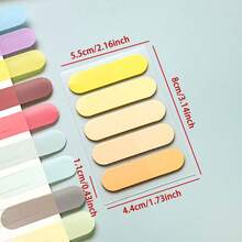 100sheets Transparent Sticky Notes Self-Adhesive Bookmarks Annotation Reading Book Transparent Labels Cute Stationery Back To School Must Have - one-size - View 17