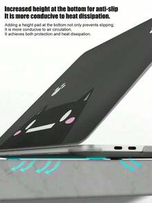 可愛卡通圖案筆電保護殼，相容 Macbook Air 13.3 A1932/A2179/A2337，硬殼保護套 + 鍵盤保護膜套組，防滑散熱防震筆電保護套，適合辦公、旅行與日常使用 - 查看 2