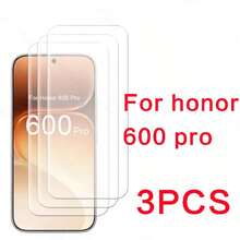 3 قطع واقي شاشة زجاج مقسى لهاتف Honor 600 /600Lite /600Pro متوافق مع Honor 400Lite /400 /X6C /X8C /X7d/X9d/X8d /400smart /200LITE /200smart واقي شاشة زجاج مقسى عالي الدقة - شفاف - مشاهدة 9