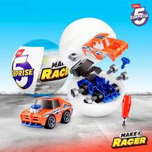 ZURU 5 Kapsul Misteri Make-A-Racer Kejutan, Mainan Mobil Balap Mini yang Dapat Dirakit dengan Stiker dan Slime, Kendaraan Koleksi Gaya Acak, Hadiah Ulang Tahun untuk Anak Usia 3+ (Gaya Acak) - MultiWarna - View 3