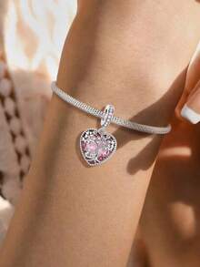 1pc Fashionable Exquisite Heart Tree - Pet Dog Beaded Pendant, Suitable For Women's Bracelet/Bangle DIY Jewelry Making And Daily Wear, Exquisite Jewelry - Heart Tree - Pet Dog - View 2
