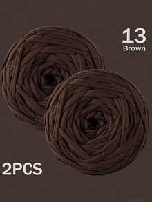 1/2件 T-Shirt 紗線，大號 300g±20g/件 -2cm 寬，編織布料柔軟聚酯纖維紗線，適用於 DIY 鉤編包包、籃子、地墊、拖鞋、娃娃、紗線手工藝。多色紗線、度假紗線、鉤編紗線、手工紗線、多功能鉤編配件、手工禮物 - 彩色 - 查看 98