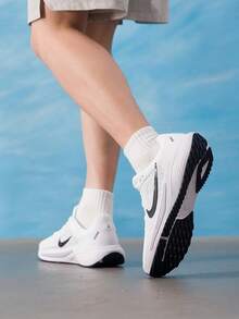 Men's Running Shoes NIKE QUEST 72026 New Breathable Training Running Shoes IM6368-101 - White/Black - View 4