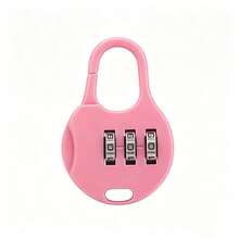 1/3/5 piezas Mini candados, adecuados para maletas, equipaje, cajones y bolsas de portátil - Candados de combinación de plástico resistente y candados con llave, con diseño de macaron, candados digitales compactos y portátiles, adecuados para maletas, cajas, mochilas (color aleatorio) - A - Ver 15