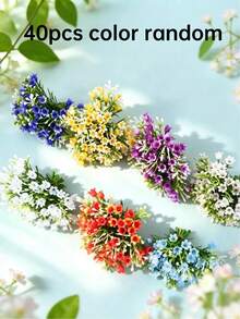 20/40入人造迷你鈴蘭花，多色 7.5cm/2.9in 易護理塑膠花，DIY 花環與花束，適用於情人節、復活節、婚禮及所有節日家居裝飾、模型屋、雕塑、收藏品與活動裝飾、仙女花園、陽台、室內 - mini 鈴蘭花 - 查看 15