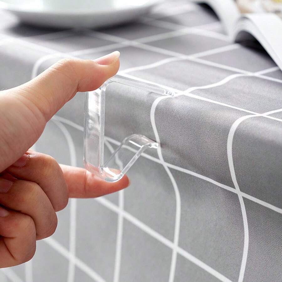 Tablecloth Clips, Transparent Non-Slip Fixing Clips, Kitchen Tablecloth Clips, Household Tablecloth Non-Slip Fixing Device, Wholesale, Plastic Tablecloth Clips, Tablecloth Fixing Device, Suitable For Outdoor Tablecloth Clips, Picnic, Wedding, Camping, Restaurant, Meeting, Party, Holiday And Other Occasions. - Multicolor - View 1