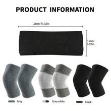2pcs Thickened Towel Knee Pads, Soft Comfortable Warm Design, Unisex, Suitable For Running, Hiking, Fitness And Daily Activities - Multicolor - View 4