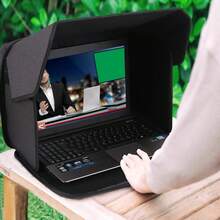 1pc 16-Inch Handheld Dual-Use Foldable Sunshade, Scratch-Resistant Waterproof, Rectangular Multi-Compartment, Suitable For Outdoor Travel Business Laptop Sunshade Storage Bag - Multicolor - View 9