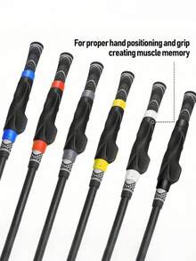 Ergonomic Golf Grip Trainer, Anti-Slip, Washable Golf Club Handle, Suitable For Men And Women, Practical Golf Training Aid Tool, Perfectly Corrects Golf Grip Posture And Improves Swing Accuracy, Golf Accessory, Ideal Gift For Beginner Golfers - Multicolor - View 2
