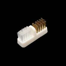 1PC Stainless Steel Nail Cleaning Brush, Nail Polishing Head Dust Brush, Dust Removal Brush - Multicolor - View 2