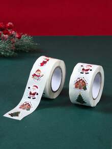 200 Pcs/Roll Christmas Stickers, Christmas Tree Pattern Label Stickers, Christmas Gift Box Envelope Decoration Label Stickers, Santa Claus Bell Christmas Sock Mistletoe Style Self-Adhesive Stickers, Used For Christmas Party Gift Decoration, 2026 Christmas Decoration, Merry Christmas Home Decor, Christmas Party Decoration, Christmas Party Gift DIY Packaging Supplies, Christmas Gift Decoration Stickers, 2027 New Year Decoration, Christmas Crafts - Christmas Bells - View 4