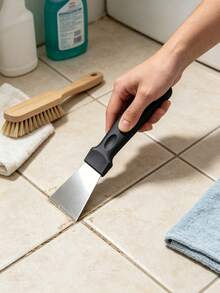 2pcs 14cm Straight/Curved Scraper, Refrigerator Defrosting Scraper, Kitchen Cleaning Tool, Pot Bottom Scraper, Degreasing Tool, Black Smoke Scraper - Multiple Styles - View 6