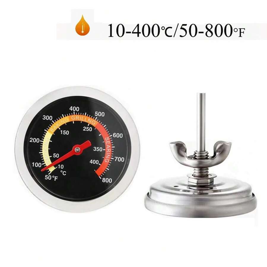 Termómetro multifuncional para cocina BBQ, medidor de temperatura para alimentos en horno de barbacoa al aire libre, tipo de sonda de 52 mm, rango de medición de temperatura 10.℃ -400℃ - 1 - Ver 1