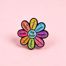 "ADHD"Funny Quote Lapel Enamel Pins And Brooches Badge Pins For Backpacks Bags Backpack Cool Decoration Friend For Gifts - Multicolor - View 3