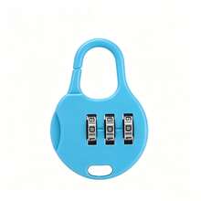 1/3/5 piezas Mini candados, adecuados para maletas, equipaje, cajones y bolsas de portátil - Candados de combinación de plástico resistente y candados con llave, con diseño de macaron, candados digitales compactos y portátiles, adecuados para maletas, cajas, mochilas (color aleatorio) - A - Ver 16