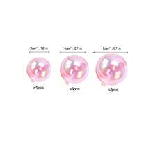 Bộ 35-10 cái topper bánh bóng kèm vương miện vàng mini, quả cầu nhựa trong suốt nhiều màu trang trí bánh cho sinh nhật, đám cưới, tiệc - Nhiều màu - Xem 12