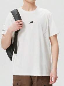 Skechers Men's Quick-Dry Crew Neck Short Sleeve T-Shirt - White - View 1
