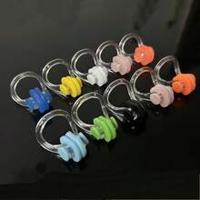 Waterproof Silicone Swimming Nose Clip - Soft, Lightweight, Comfortable Nasal Protector, Suitable For Surfing And Swimming Adults, Random Color Combination, Flexible And Lively Swimming Gear - Multicolor - View 5