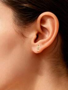 1pair Fashionable High Treble Clef Shaped Earrings For Women - GED191 - View 10