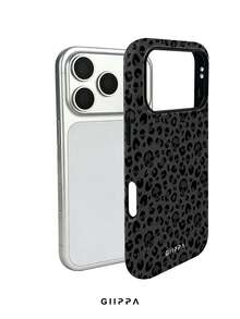 GIIPPA 1 Stück Grau-Schwarzer Leoparden-Muster mit schwarzem Totenkopf-Muster Design, Handyhülle für Handy 17 Pro Max, kompatibel mit Handy 16 Pro Max, 15 Pro Max, 14 Pro Max, koreanischer Stil hochwertige Mode lustige Handyhülle, kompatibel mit 11/12/13/14/15/16 Pro Max Plus, elegantes Design geeignet für Männer und Frauen, perfektes Geschenk für Freundin zu Weihnachten, Valentinstag, Ostern, Hochzeitssaison und Geburtstag! - Verschiedenfarbig - Übersicht 3