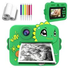 Kids Instant Print Camera, Digital Camera With Instant Photo Printing Function, 8x Optical Zoom, 1080P HD Video, Available In 3 Colors (Pink, Green, Purple), Equipped With Rechargeable 1200mAh Large Capacity Battery, Built-In Flash, Portable And Easy To Use, Compact And Lightweight, Suitable For Travel, Family Photography And Outdoor Activities, Perfect Gift For Holidays And Special Occasions (Christmas, Birthday, New Year) - Multicolor - View 19