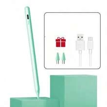 High Precision Sensitivity Capacitive Stylus Pen, Comes With 2 Replaceable Tips + Data Cable, USB Rechargeable Battery, Suitable For IOS, Android, Tablet And Other Electronic Devices - Perfect Holiday Gift - Multicolor - View 13