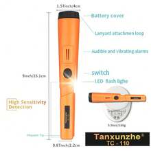 TC-110 Handheld Metal Detector Positioning Rod With Anti-Scratch Protective Sleeve, Precise Metal Positioning, IP68 Waterproof - Multicolor - View 4