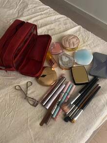 1pc Large Capacity Waterproof Cosmetic Bag - Portable Travel Makeup Organizer With Multiple Compartments - Multicolor - View 7