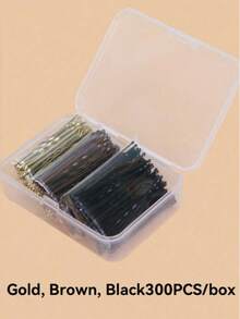 150pcs Solid Color Straight Bob Hair Clips, Suitable For Daily Use And Perming/Dyeing, Summer Beach Travel Essential, Halloween Gold Hair Accessories - Black - View 19