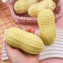 Tachimi 1pc Peanut Stress Ball, Crunchy Squeeze Toy, Soft And Chewy Peanut/Crunchy Squeeze Peanut/Children's Squeeze Peanut, Creamy Soft Touch, Stress Relief Toy, ASMR Sensory Anti-Stress Toy, Children's Birthday Gift, Holiday Gift, Peanut - Multicolor - View 13