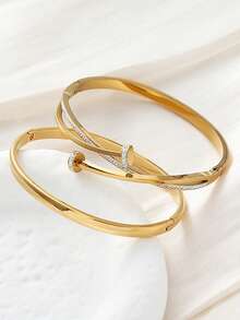 Large 2pcs (Gold)/set