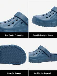 CAMEL CROWN Men's Outdoor Casual Sandals, Summer Open Toe, Anti-Slip, Toe Protection, Breathable Slippers - Casual, Comfortable, Everyday Sandals - Blue - View 5