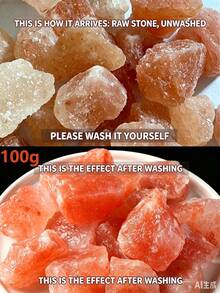 Natural Crystal Crushed Stone Aromatherapy Stone, Raw Mineral Crystal Diffuser Stone, Mineral Decorative Ornament, Symbolizing Good Luck And Health, Suitable For Daily Wear And Gifting - Apricot - View 7