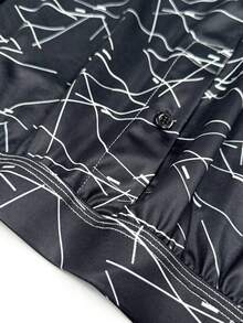 1pack Men's Underwear, Soft And Comfortable Printed Pattern Design Loose Corner Shorts, With Button Placket, Suitable For Daily Wear, Vacation Travel - Multicolor - View 6