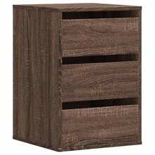 vidaXL Cassettiera, Mobile basso con 4 cassetti, Mobile per soggiorno, Mobile d'ingresso, Mobiletto, Rovere scuro 40x41x58 cm legno composito - Rovere scuro - Visualizzare 2