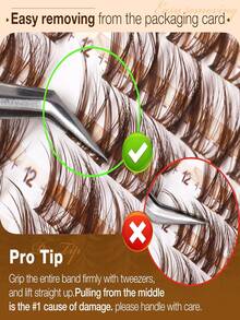 70簇 Breeze Spider 纖維感簇狀假睫毛 DD捲度 自然簇狀接睫毛 10-14mm 單簇睫毛 附隱形接睫毛條，適合日常佩戴，便攜 - LC - 查看 9