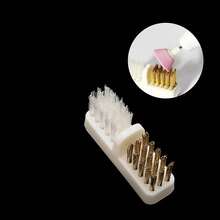 1PC Stainless Steel Nail Cleaning Brush, Nail Polishing Head Dust Brush, Dust Removal Brush - Multicolor - View 3