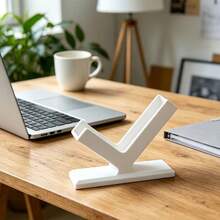 1pc Industrial Style Creative Business Card Holder, Desktop Card Display Stand, Minimalist Design Office Organizer, Freestanding European Style Business Card Rack, Suitable For Office/Workstation Decor, Business Card Holder, Calendar And Card Storage - Single Piece - View 3